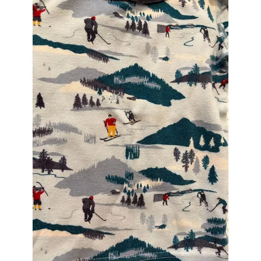 Hanna Andersson Winter Sports Hockey Ski 2-Piece Pajamas: 2T